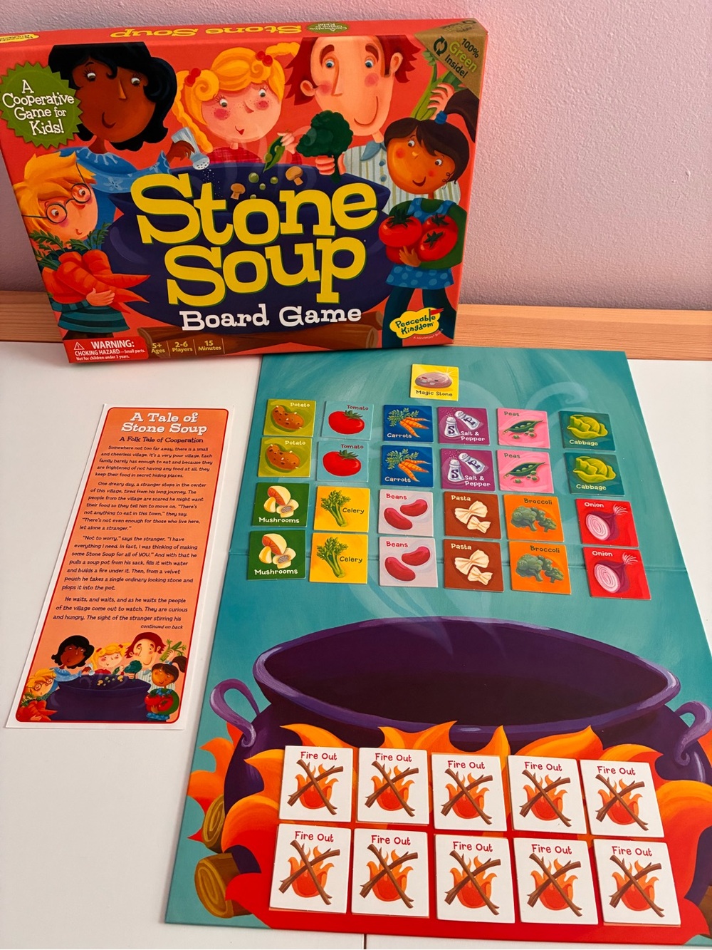 Peaceable Kingdom “Stone Soup” kids’ board game, ages 5+